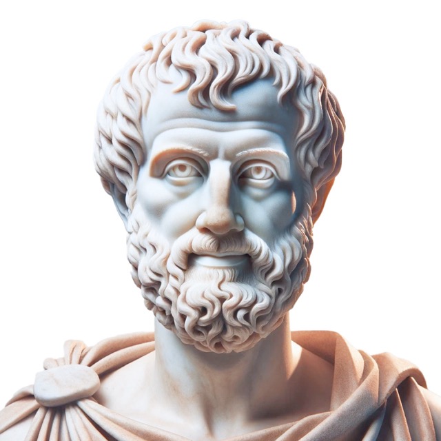 Aristotle profile portrait