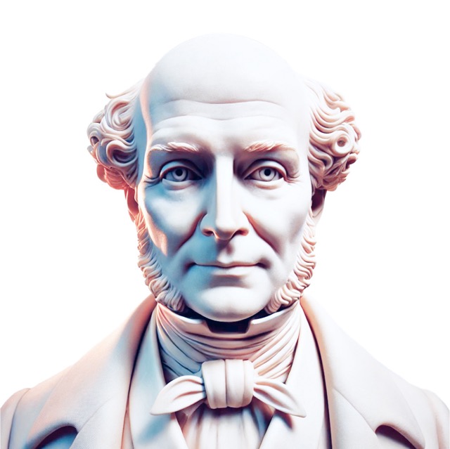 John Stuart Mill profile portrait
