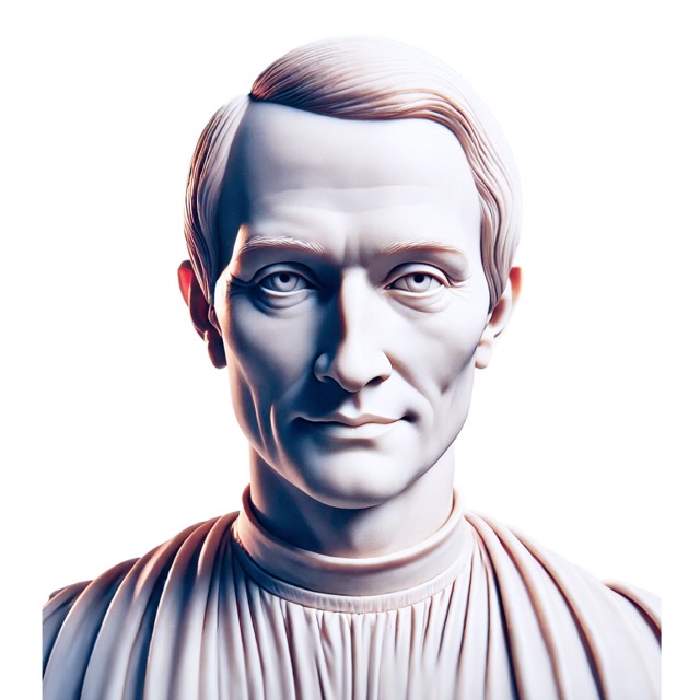 Niccolò Machiavelli profile portrait